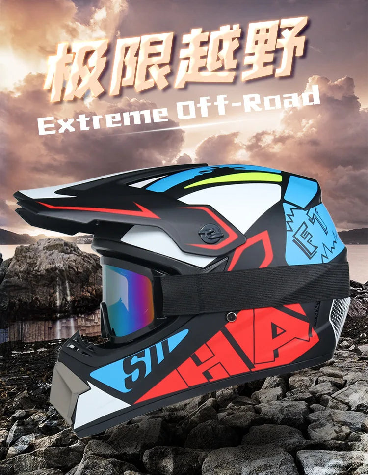Safety Motocross Helmet Casco Motocross Bicycle Downhill Capacete ATV Cross Helmet Child Motorcycle Helmet Dot Abs 1KG Unisex
