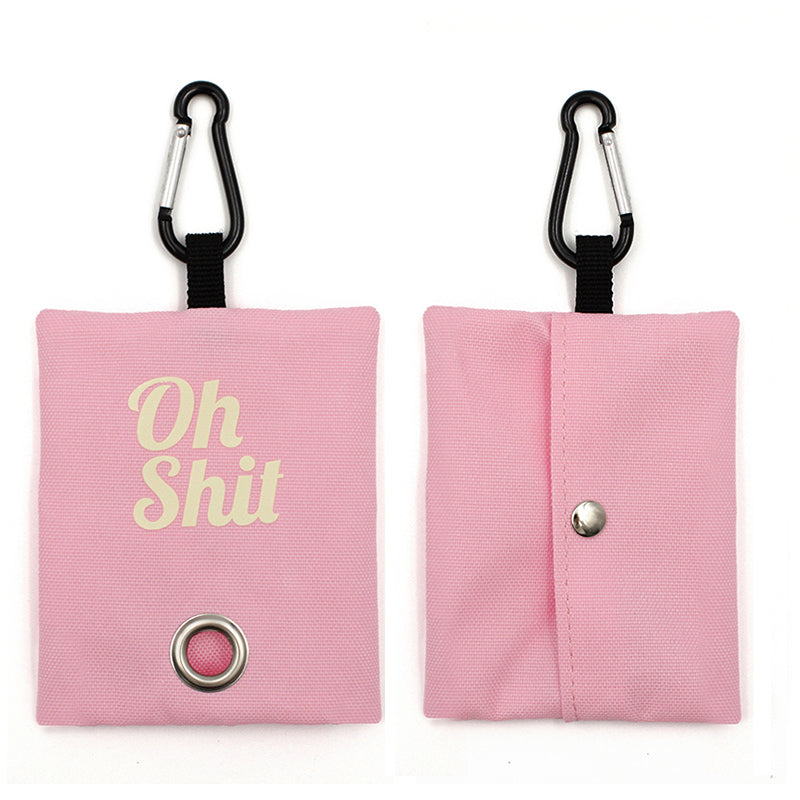 Pet Supplies Canvas Waste Bags Poop Bag Dispenser Portable Pet Poop Bag Holder Outdoor Puppy Kitten Litter Pickup Organizer