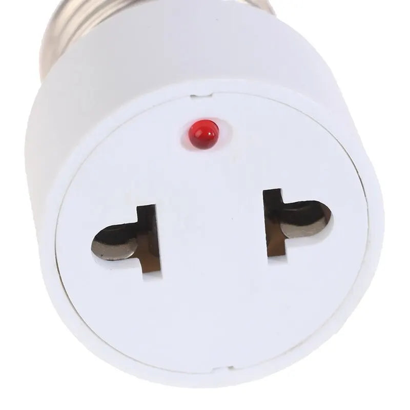 New E27 Bulb To US EU Plug Light Fixture Bulb Base Lamp Socket Adapter Convert E27 Base To Regular US/EU Plug Bulb Base Adapter