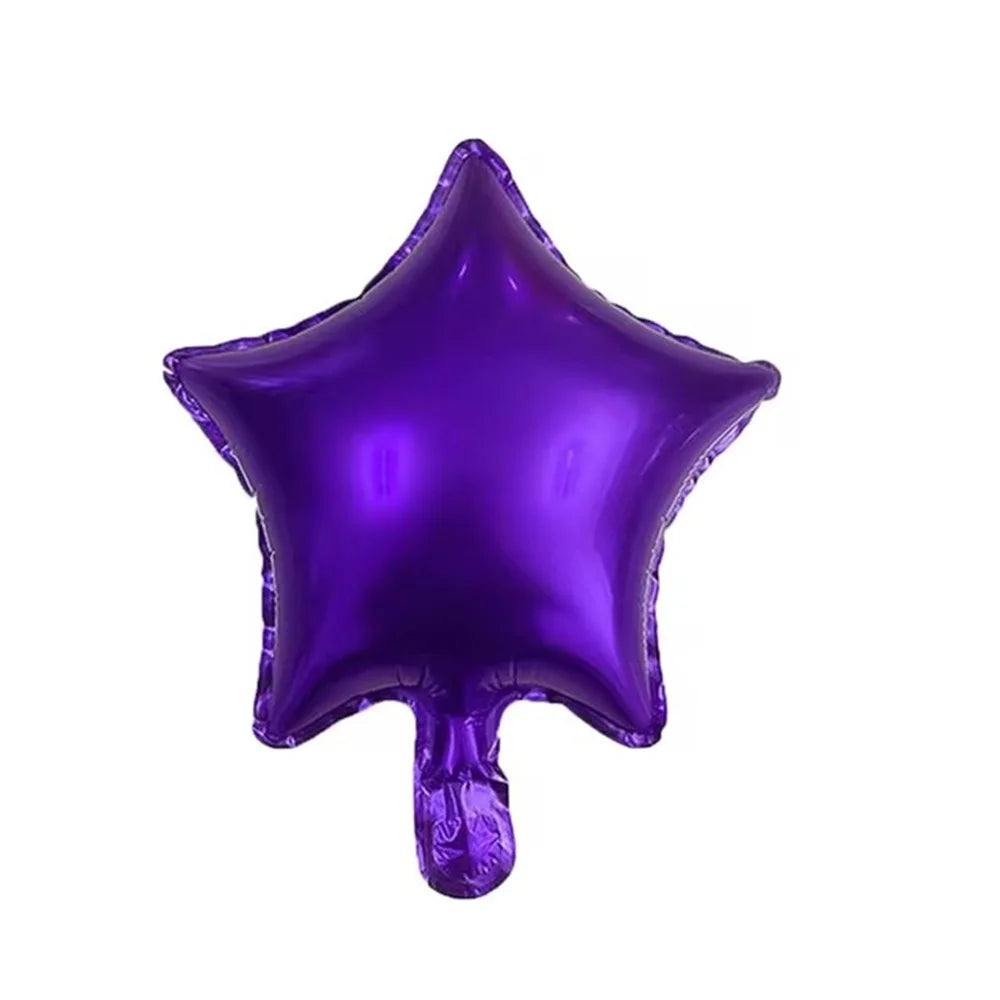 10pcs/Lot 10 Inch Five-pointed Star Foil Balloon Baby Shower Wedding Children's Birthday Party Decorations Kids Balloons Globos