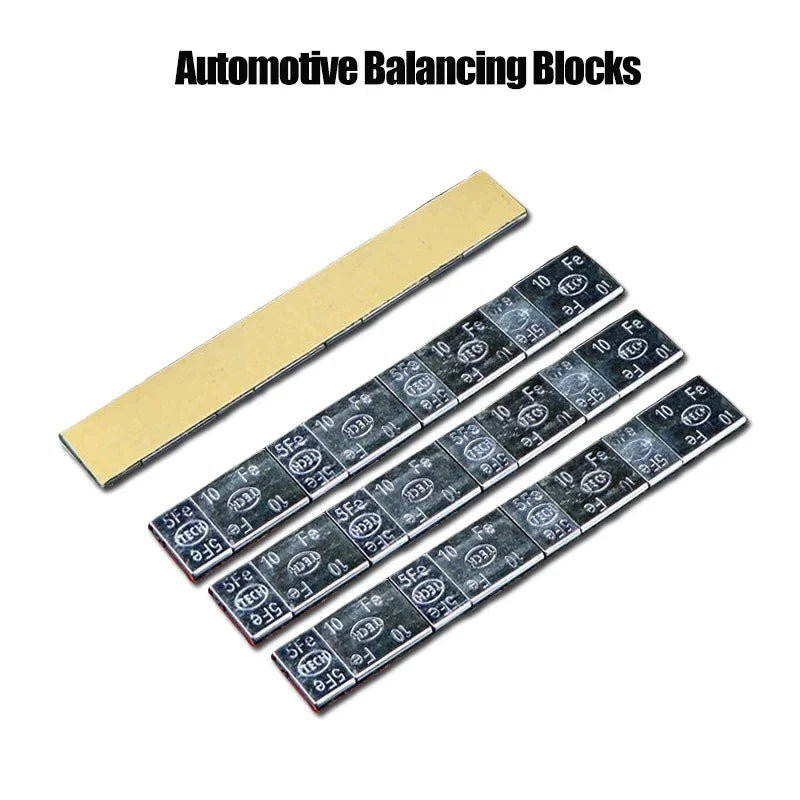 10/25pcs Wheel Balance Weight Car Tire Adhesive Iron Wheel Tyre Balancer Block Weight for Cars Truck Motorbike Tire Fitting