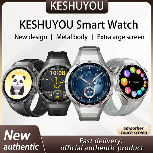 LAXASFIT 2025 New  Smart Watch AMOLED HD Screen Sports Heart Rate Bluetooth Call Men Women Smart Watch