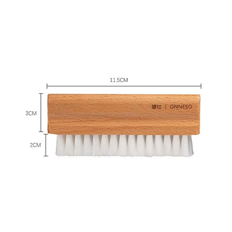 Vinyl Record Dust cleaning brush Natural Beech handle Soft bristle Anti-static Cleaner Dust Remover Accessory Record cleaning to