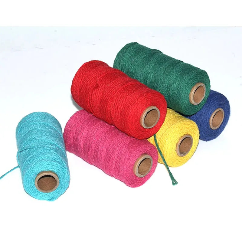 2.0cm100m Lace Cord Cotton Cord String Craft DIY Sewing Hand Woven Decorative Wall Hanging Bohemian Party Home Decor