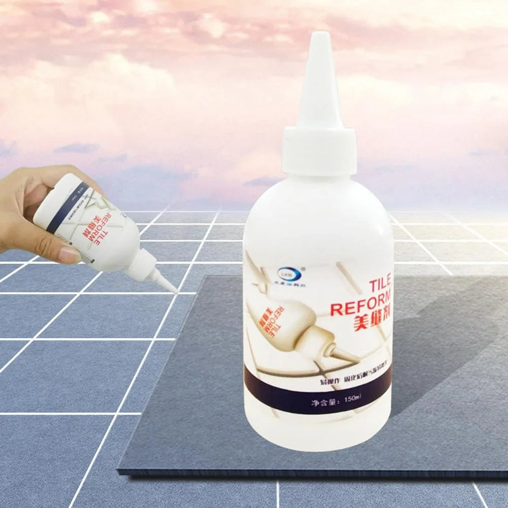 1Pc 150ML Waterproof Tile Gap Repair Filler,Home Waterproof Tile Gap Refill Agent Grout Tiling Tile Reviver Repair for Living