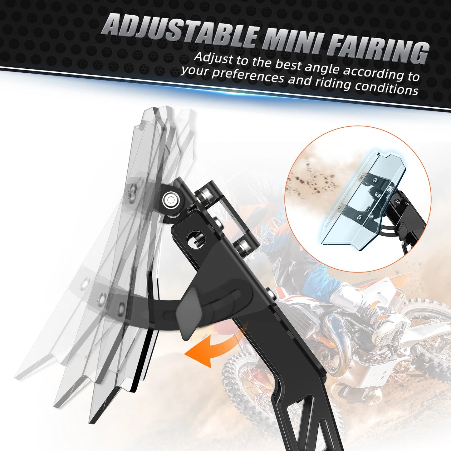NiceCNC For Husqvarna TE300 TE FE TC FC TX FX 125 250 300 350  450 501 2014-2024 Navigation GPS Mount Bracket Mini Fairing Kit