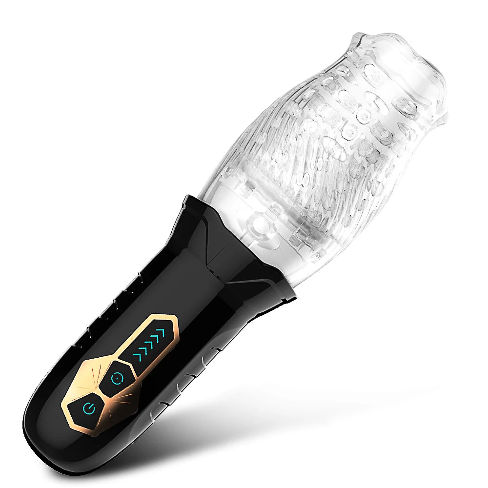 Automatic Rotating Vibrating Male Masturbator Penis Massage Vibrator Real Oral Sex Glans Delay Trainer Masturbation Toys for Men