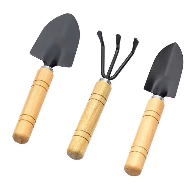 Durable Garden Hoe Household Outdoor Farming Tools Forging Weeding Hoe for Digging Soil Planting Vegetables Flowers Tools Set