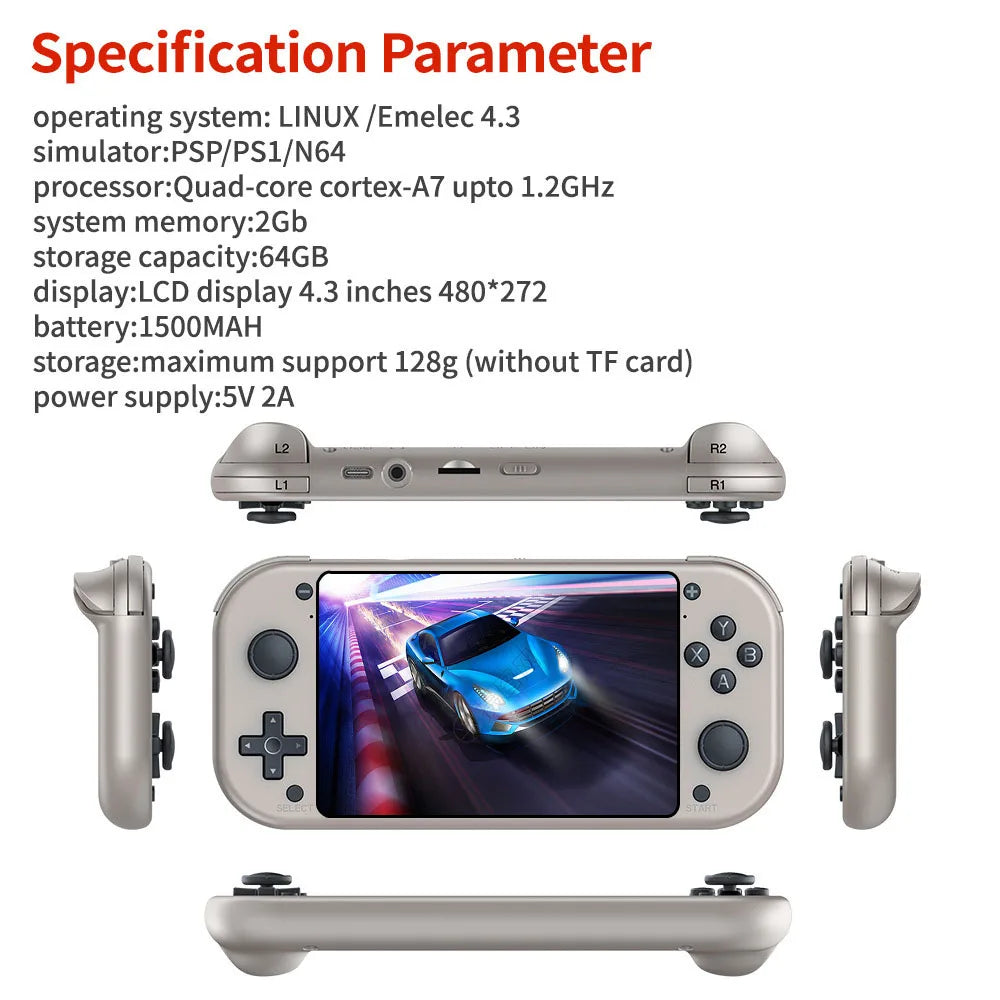 M17 Handheld console Console 4.3 inch LCD screen Retro Portable Video Game 20000 + Built-in 25 Simulator Video Player
