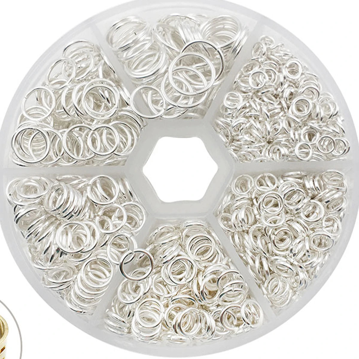 1Box Metal Open Jump Rings Split Rings Connectors Iron Open Jump ring For Diy Jewelry Making(4mm 6mm 8mm 10mm)