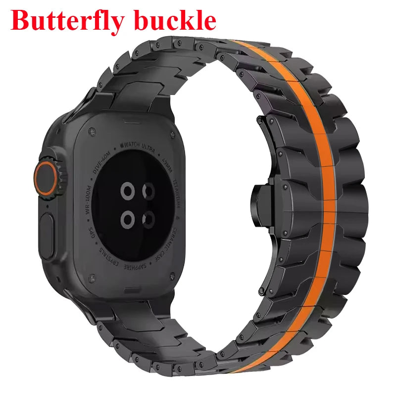 Stainless Steel Strap For Apple Watch Series 11 10 9 8 SE 3 46mm 45mm 42mm 44mm Metal Bracelet Band For iWatch Ultra 3/2/1 49mm