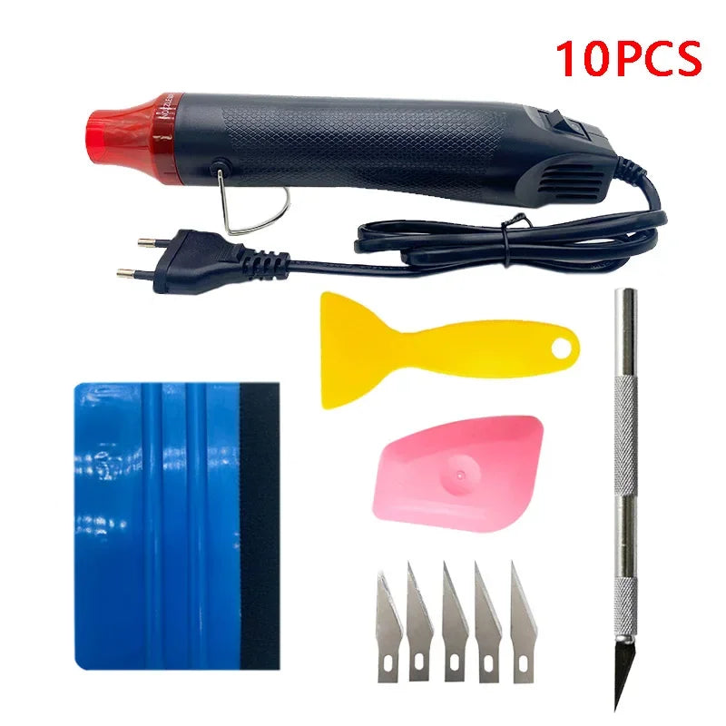 Hot Vinyl Film Tool Kit Tool Zoposo Vinyl heatgun Scraper Suite Squeegee Set Micro Squeegee Smooth Tool For Car and Windows Film