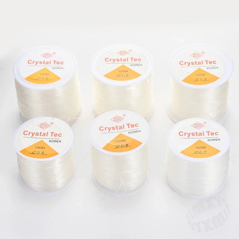 0.5-1.5mm Elastic Cord String Transparent Elastic Thread For Jewelry Making Diy Bracelet Necklace Beaded Accessories