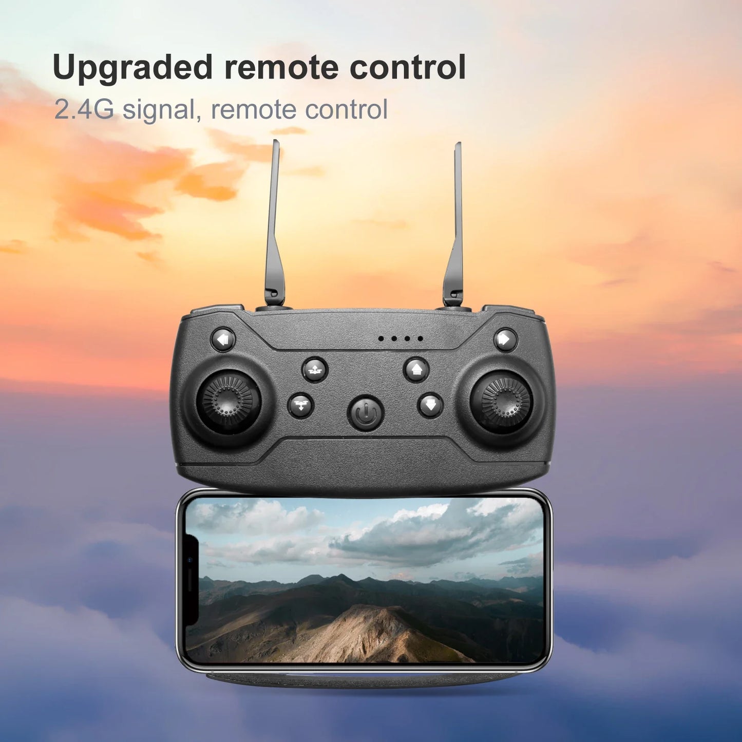 New E99Pro RC Drone 4K Professinal With Wide Angle Dual HD Camera Foldable RC Helicopter 5G WIFI FPV Height Hold Apron Sell
