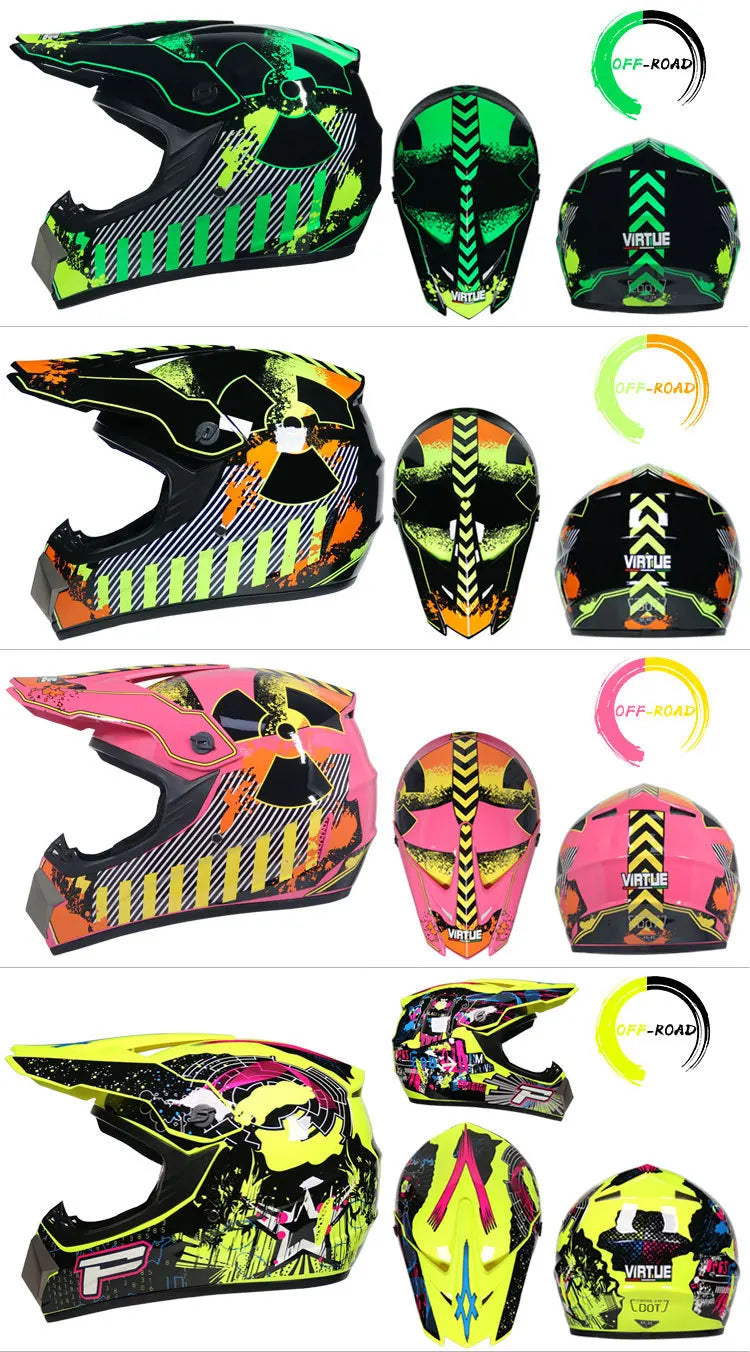 Safety Motocross Helmet Casco Motocross Bicycle Downhill Capacete ATV Cross Helmet Child Motorcycle Helmet Dot Abs 1KG Unisex