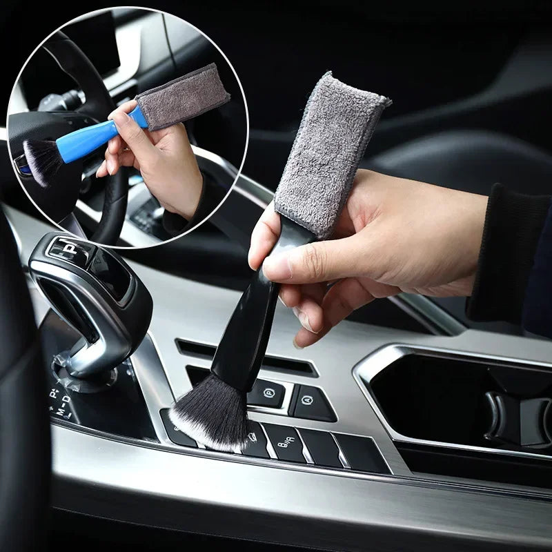 1pcs Car Cleaning Tools Air Conditioning Air Outlet Clean Dust Removal Soft Brush Multifunctional Auto Interior Cleaning Tool