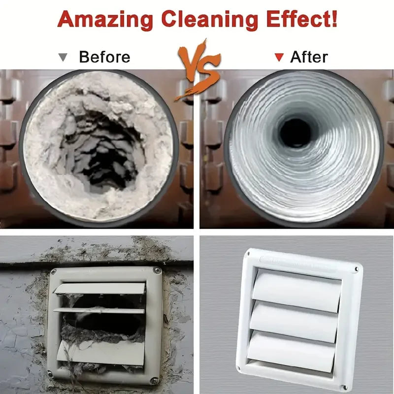 1pc Dryer Vent Cleaner Kit Lint Remover Brush, Long Flexible Refrigerator Coil Brush, Dryer Lint Brush Vent Trap Cleaner Tools