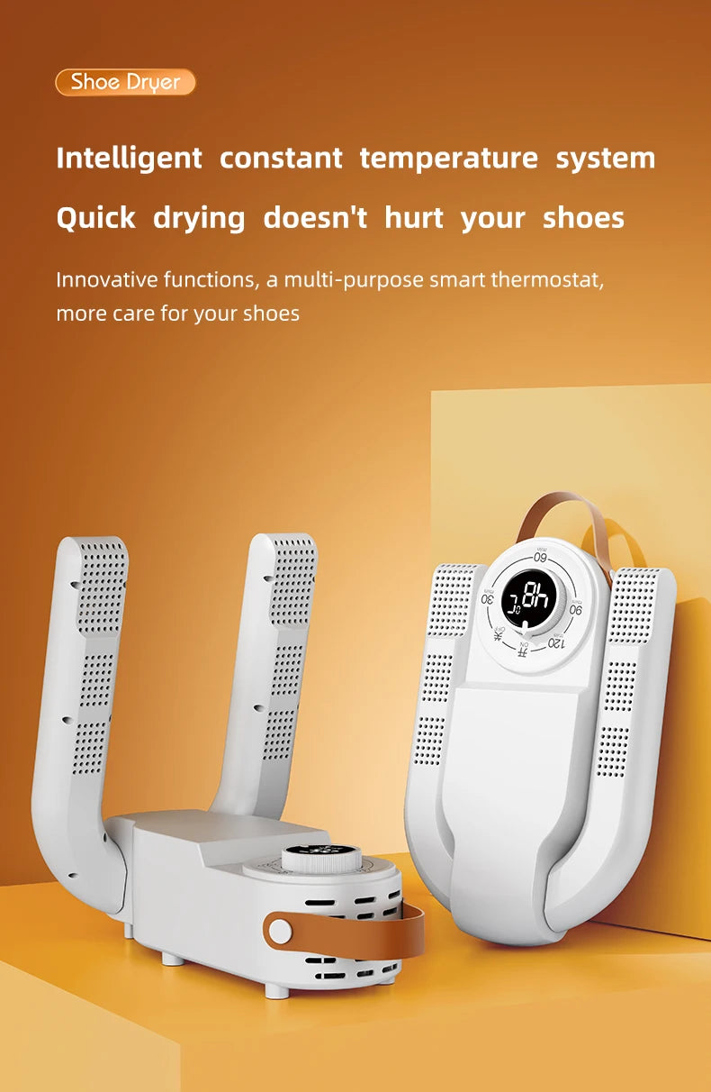Q1 Intelligent Timer Shoe Dryer Adjustable Dryer Quick Drying Deodorizing Sterilizing Shoe Dryer Household Shoe Warmer Heater