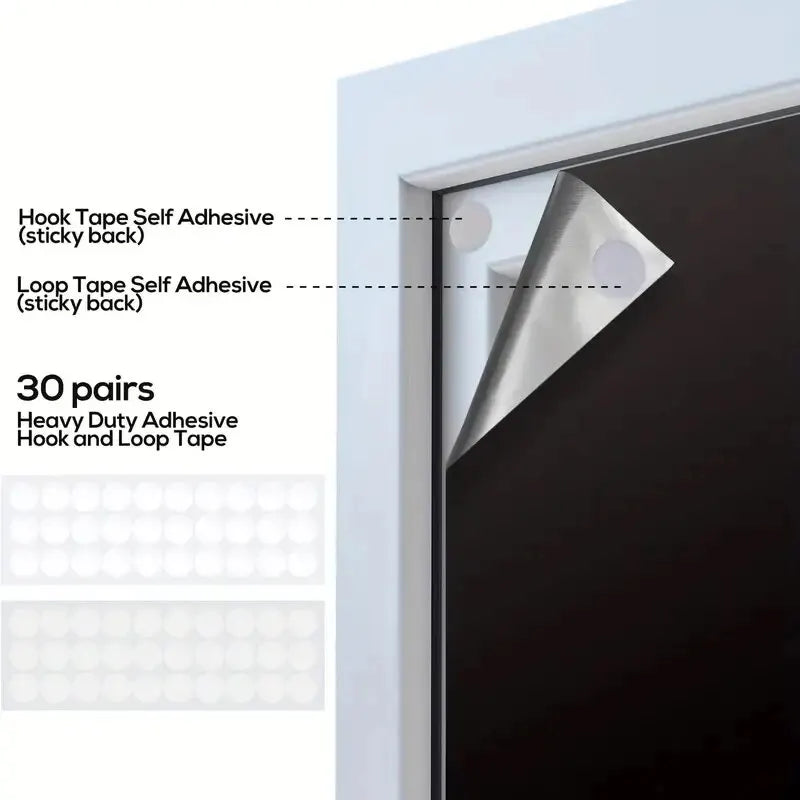 1pcs Plain Curtain, Simple Polyester Blackout Curtain For Home Decor Portable Foldable Travel Curtains, UV Protection, Room