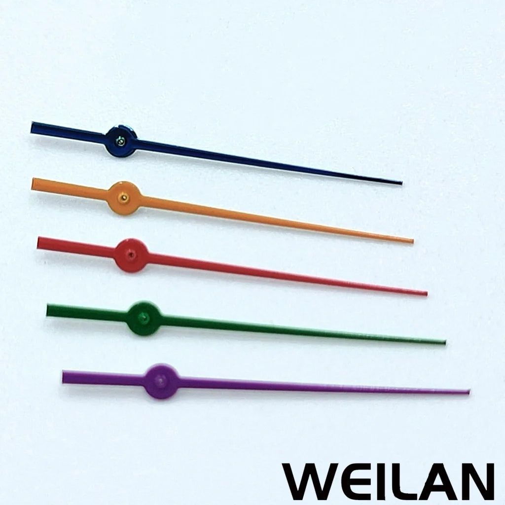 NH35 NH36 7S26 7S36 4R35 4R36 Movements 12.5mm Silver Black Green Blue Red Purple Orange Watch Single Second Hands Hands