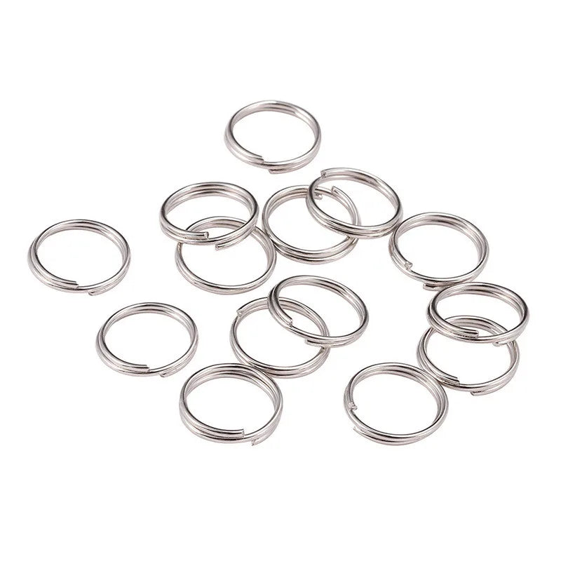 200pcs/lot 4 5 6 8 mm Open Jump Rings Double Loops Split Rings Connectors Supplies For DIY Jewelry Making