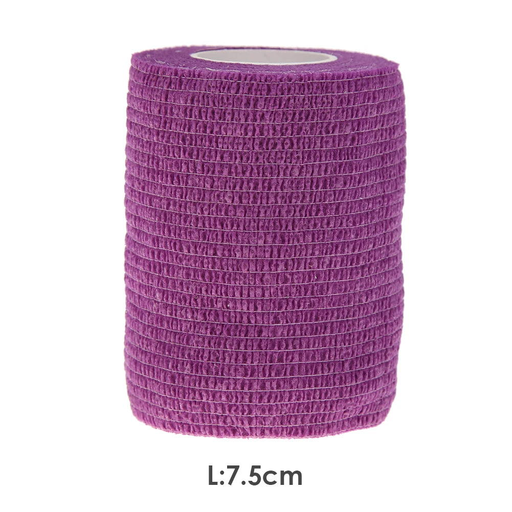 Pet Dog Cat Medical Breathable Elastic Bandage Non-woven Pet Self Adherent Wound Outdoor Retractable Sports Tape Dog Accessories