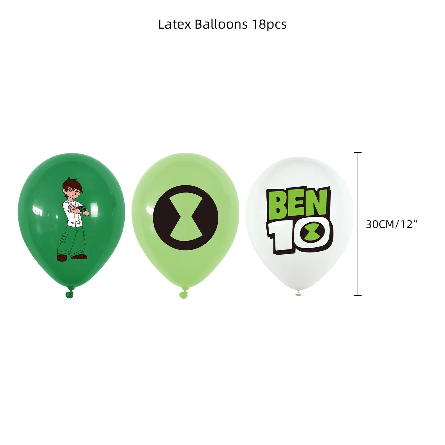 Ben 10 Birthday Balloons Decoration Set Flag Pulling Outdoor Picnic Supplies Birthday Party Decor Ben 10 Anime Party Supplies