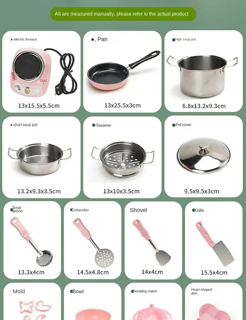 New Girl Baby Can Cook Funny Mini Kitchen Wholesale Real Cooked Family Toy Set Birthday Gift Girl Toys