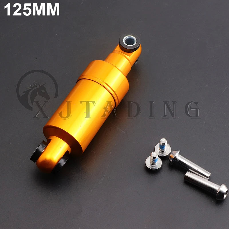 110mm 125mm 150mm 750LBS Electric Scooter Aluminum Shock Absorber Suspension Bicycle 24mm Front/Rear Wheels AllInclusive Spring