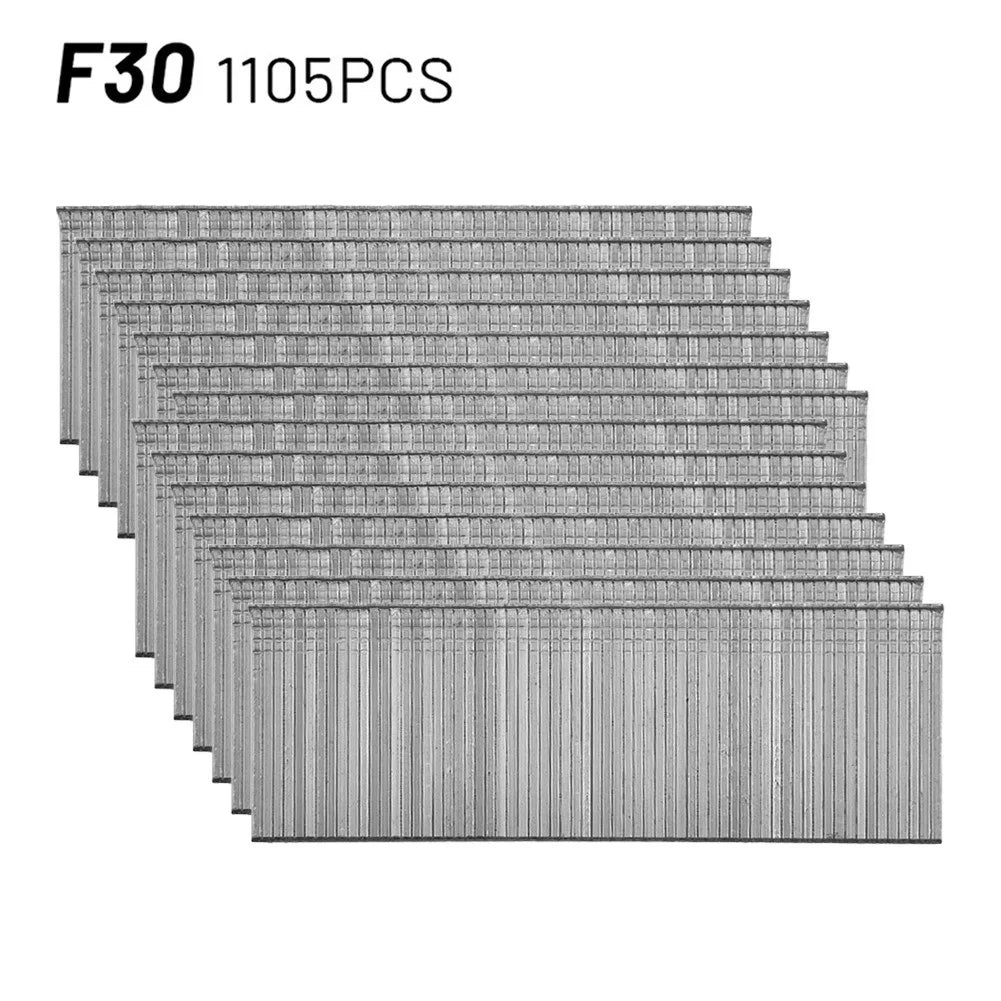 1105 Pcs Staples F15/F20/F25/F30 Straight Brad Nails For DIY Gardening Woodworking Home Improvement Hardware Fasteners Tools