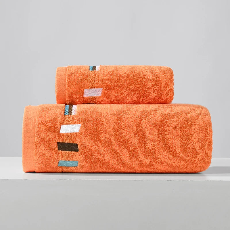100% Cotton Large Bath Towel Adult Bath Towel Sweat Absorbent Bath Towel Colorful Bath Towel Set Large Size Bath Towel