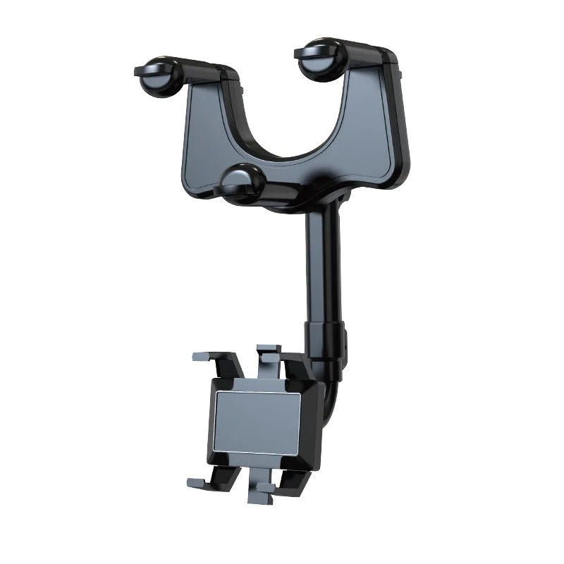 Car Phone Holder 360° Rearview Mirror Phone Holder Auto Rearview Mirror Seat Hanging Clip Bracket Cell Phone Holder for Car