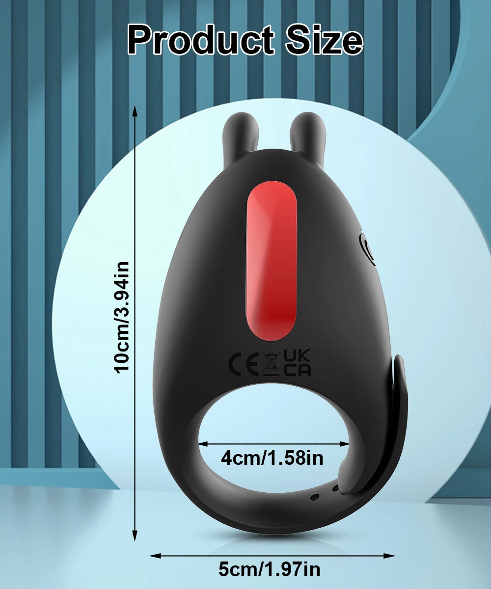 Adjustable Cock Ring for Men Vibrating Penis Ring Remote Control Ejaculation Delay Clitoris Stimulation Sex Toy for Couples