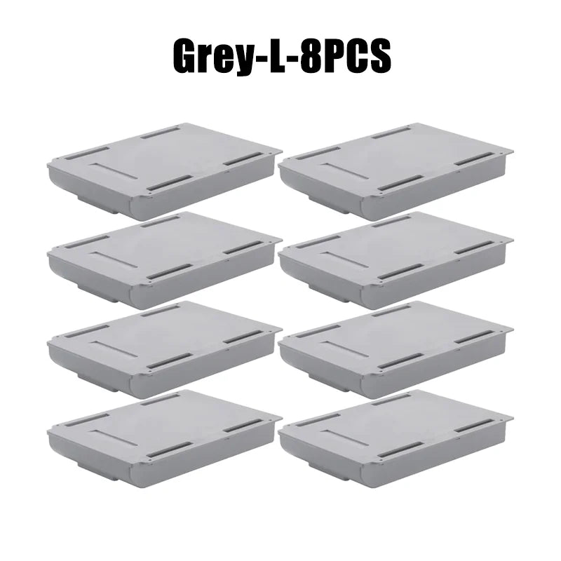 Hidden Storage Box Desk Storage Drawer Self-Adhesive Plastic Table Storage Holder Simple Sundries Cosmetics Stationery Organizer