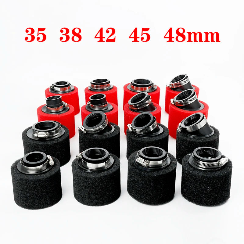Motocross ATV Foam Air Filter Sponge Cleaner Moped 35mm 38mm 42mm 45mm 48mm 50mm 60mm Scooter Dirt Pit Bike Motorcycle Accessory
