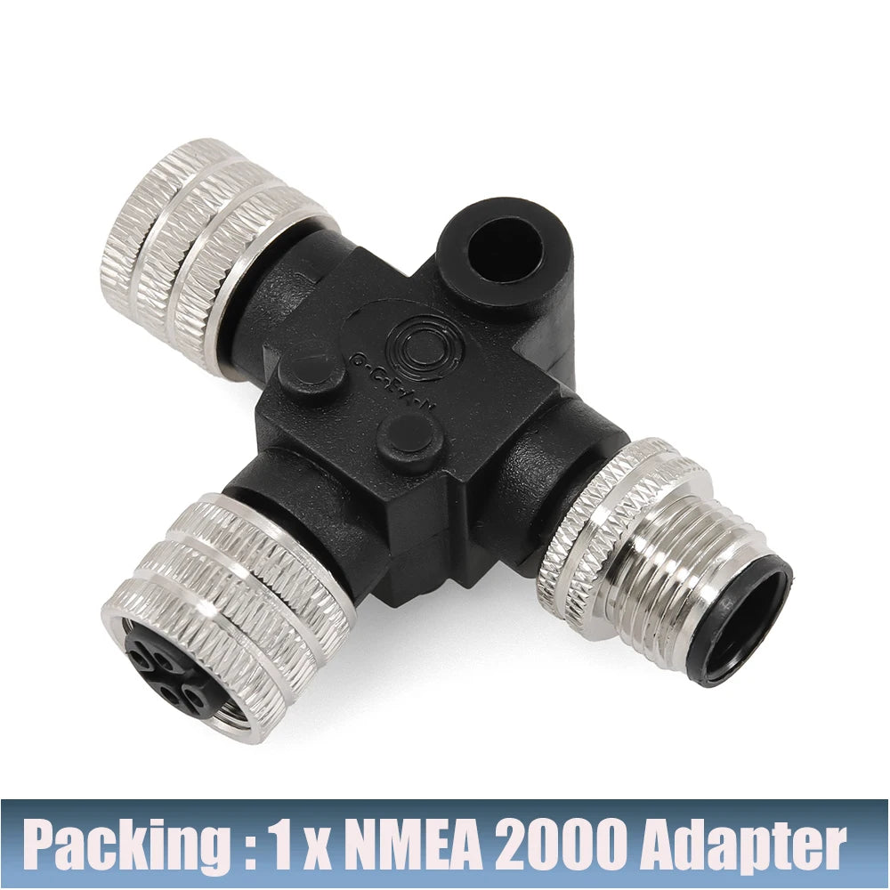 NMEA 2000 T Connector Terminator 3 ports 6 ports Plug Adapter Cable 0.5m~4m Length Cables NMEA 2000 DC 9-30V ABS Car Accessories