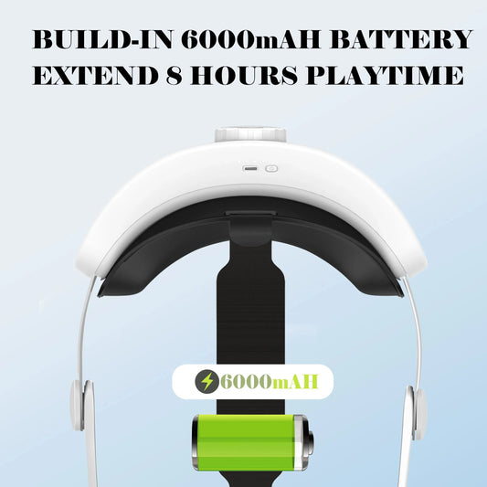 Head Strap with Battery forOculus Quest 3/Quest 3S,Adjustable Elite Strap Replacement Accessories for Meta Quest 3/Quest 3S