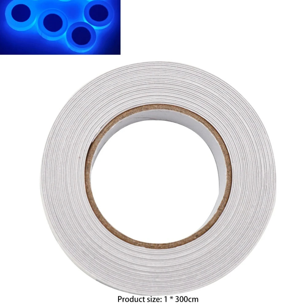 1/2/3pcs Waterproof Luminous Tapes Self Adhesive Warning Tapes Night Vision Glow in Dark Safety Home Garden Decoration