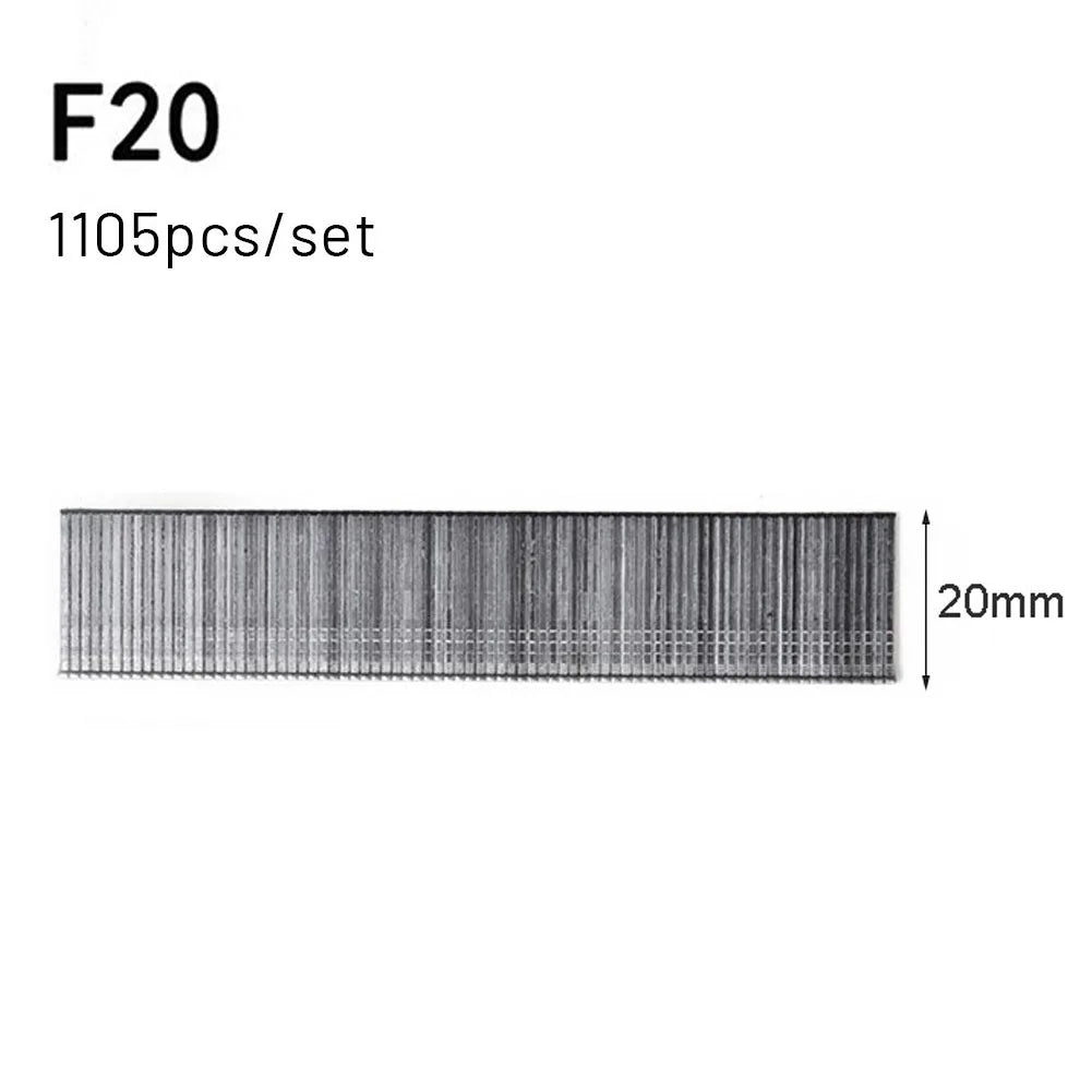 1105 Pcs Staples F15/F20/F25/F30 Straight Brad Nails For DIY Gardening Woodworking Home Improvement Hardware Fasteners Tools