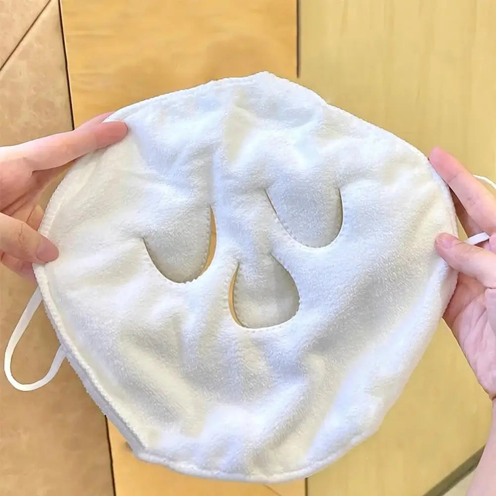 Hot Compress Face Towel Pore Clean Wet Compress Cotton Mask Face Towel Beauty Moisturizing Facial Skin Care Bathroom Supplies