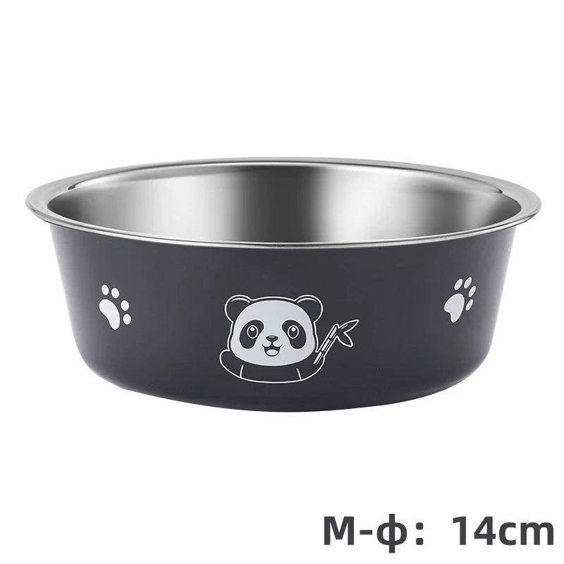 Pet Dog Bowls for Large and Small Dogs Cat Food Water Bowls with Non Slip Rubber Bottom Pet Feeding Bowl Double Wall Insulated