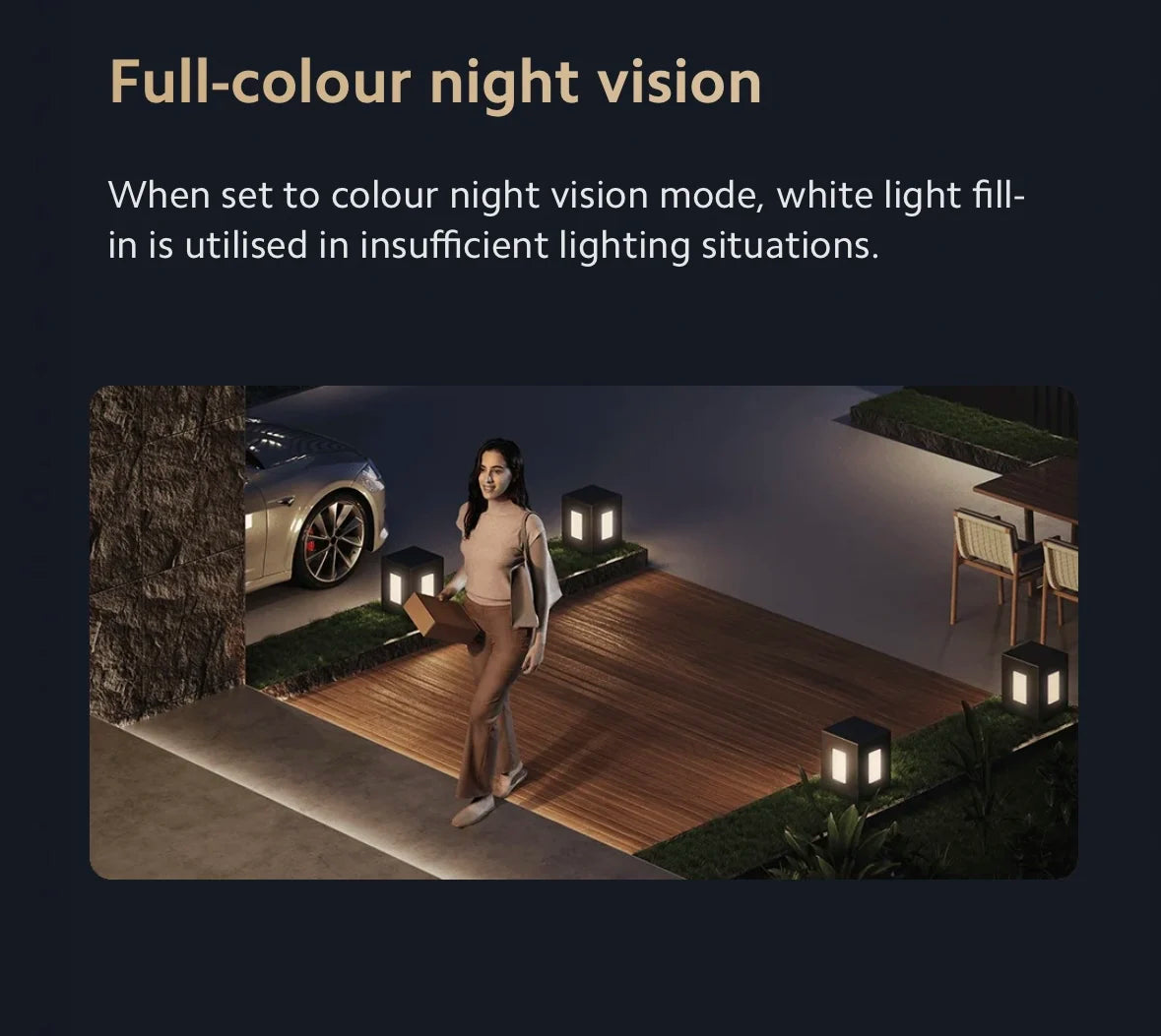 Xiaomi BW500 Outdoor Camera 2.5K HD Night Vision 10m Color AI Security IP67 Waterproof Long Battery Life Smart Home Surveillance