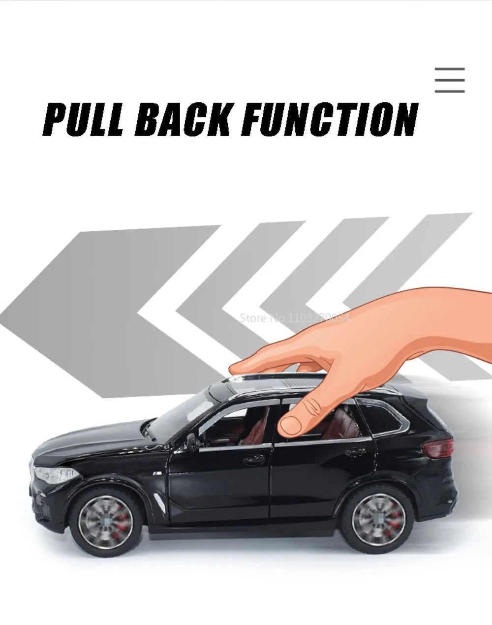 1/24 X5 Alloy SUV Model Car Toy Diecasts Metal Rear Wheel Pull Back Function Vehicle Models With Sound Light Toys For Kids Gifts