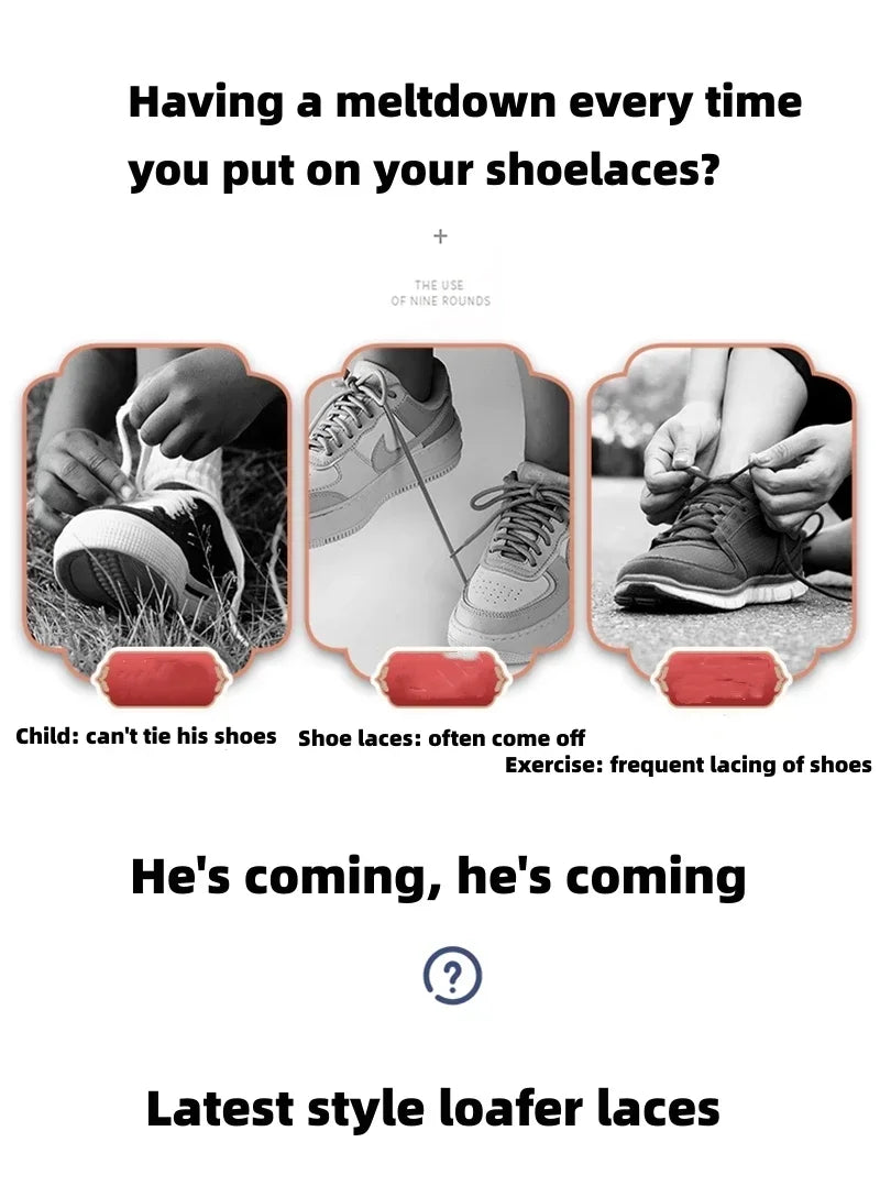 Elastic Laces Sneakers Diamond Cross Locks Shoelaces Without ties Kids Adult 8MM Width No Tie Shoe laces Rubber Bands Shoelace