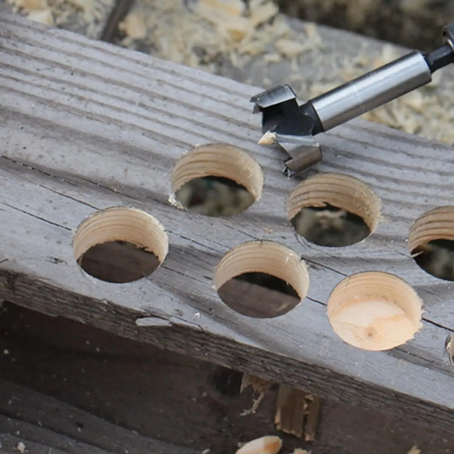 Vearter 1Pc 6mm-100mm Forstner Woodworking Tools Hole Saw Hinge Boring Drill Bits Round Shank High Carbon Steel Cutter