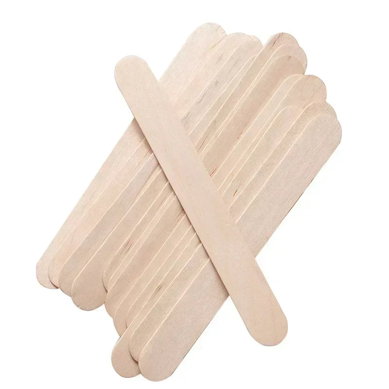 Wooden Waxing Stick Disposable Wax Bean Wiping Wax Tool Disposable Hair Removal Beauty Body Beauty Tool Uñas Nail Charms