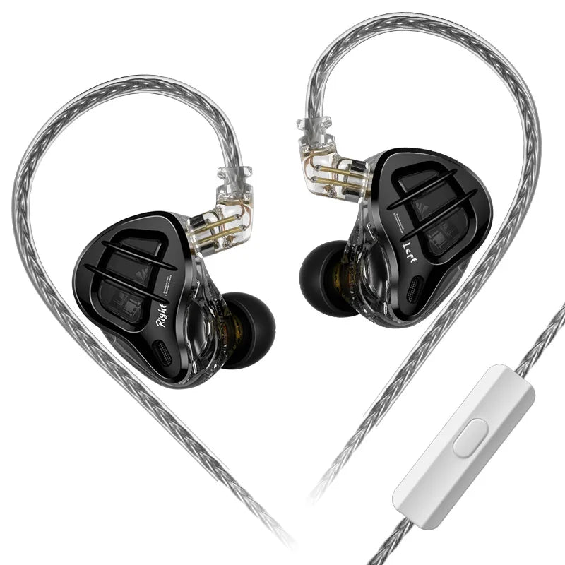 KZ ZAR Hybrid Driver In-ear Monitor 1DD+7BA Earphone HiFi 2Pin Wired Headphone Music DJ Headset Sport Game Earbud ZAX ZAS ZSX