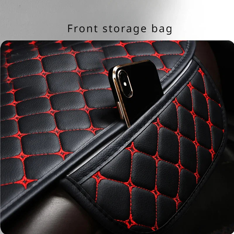 New Pu Leather Car Seat Cover Seat Back Cushion Minimalism Seat Cushion Universal Wear-resistant and Durable Four Seasons