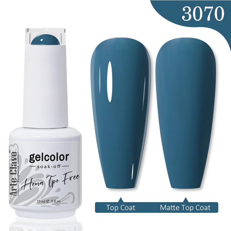 Arte Clavo HEMA TPO FREE Gel Nail Polish Jelly 15ml LED Nail Gel Hybrid Varnish Matt Top Base Coat Nail Art Gellak Primer