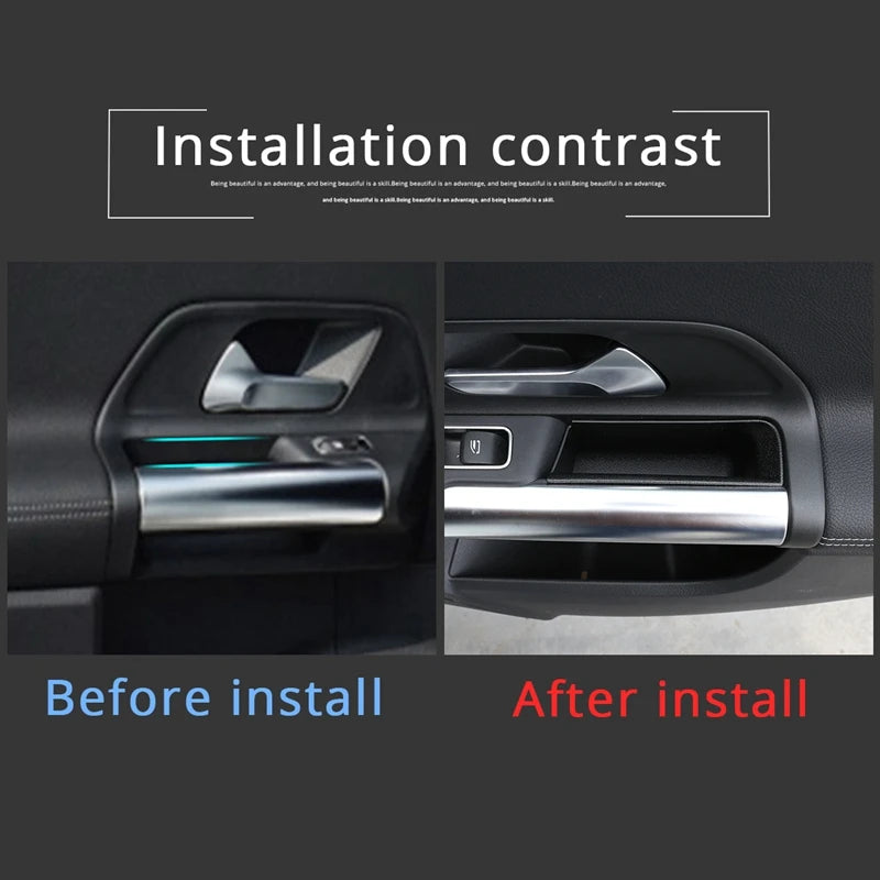 New-Car Rear Door Armrest Storage Box For Mercedes Benz GLA Class H247 2020-2021 Container Holder Stowing Tidying